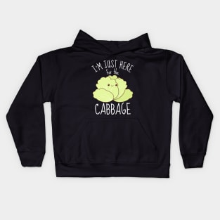 I'm Just Here For The Cabbage Funny Kids Hoodie